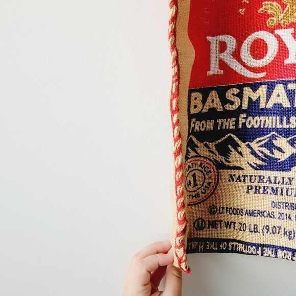 Basmati Rice burlap‎ sack medium size with zipper bag - Picture 3 of 3